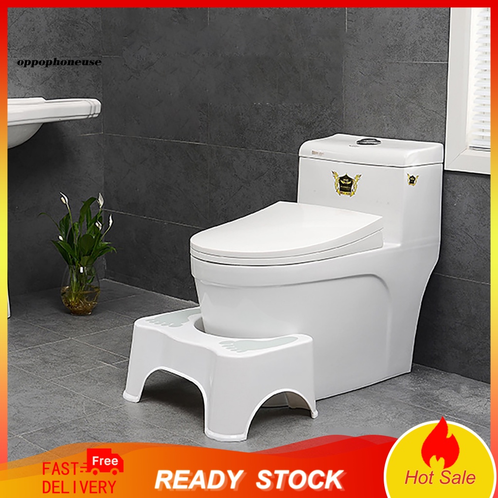 OPPO Practical Toilet Step Stool Antislid Plastic Protective Good