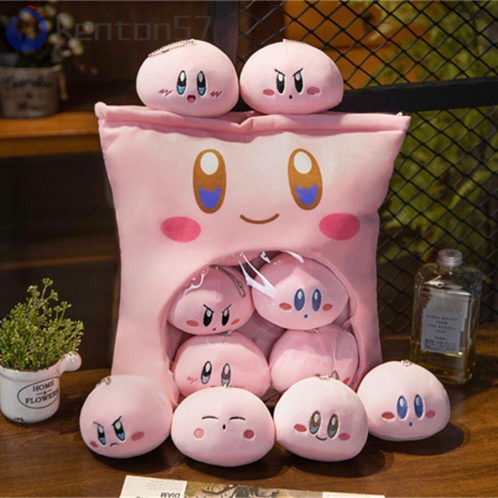 KENTON Pink Kirby Pillow Toy, Cartoon Star Kirby Kirby Plush Toy ...