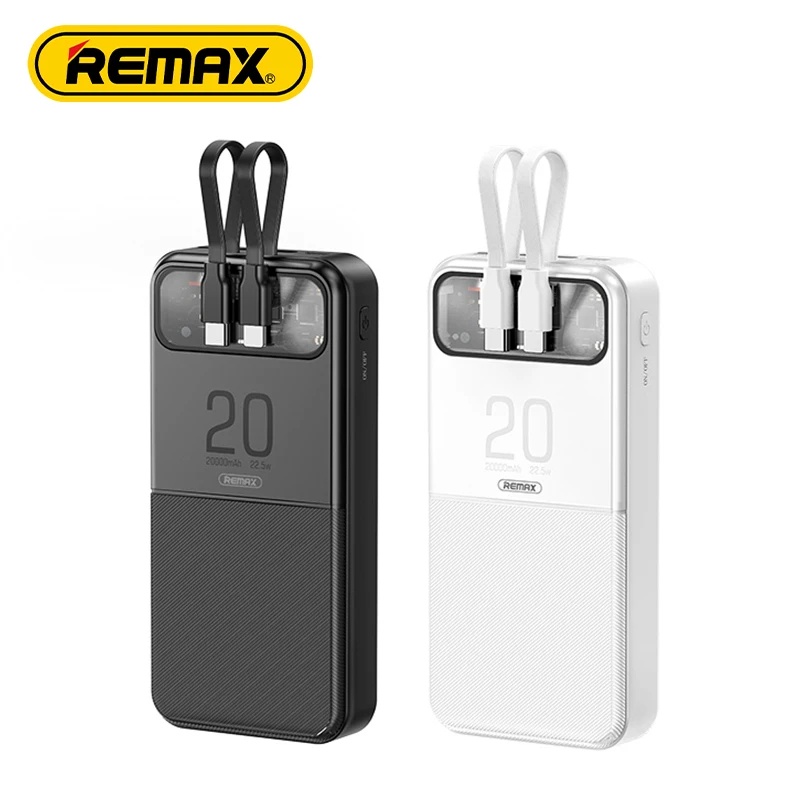 Remax Ori Rpp-619 Power Bank with 2 Fast Charging Cables 10000Mah ...