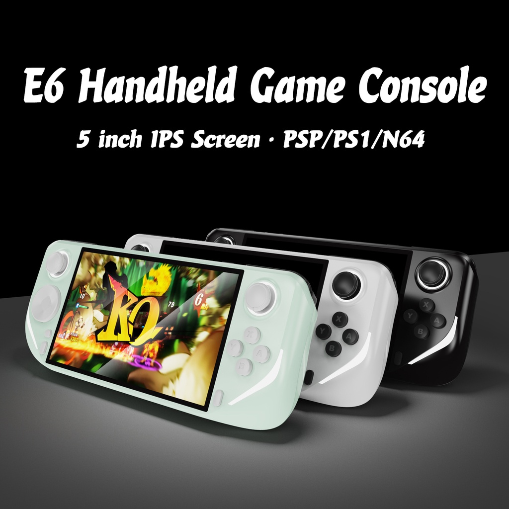 E6 Handheld GAME PSP PS1 N64 Portable Game Console Support 5-inch IPS HD  Screen Retro Gamebox 15000 GAMES | Shopee Malaysia