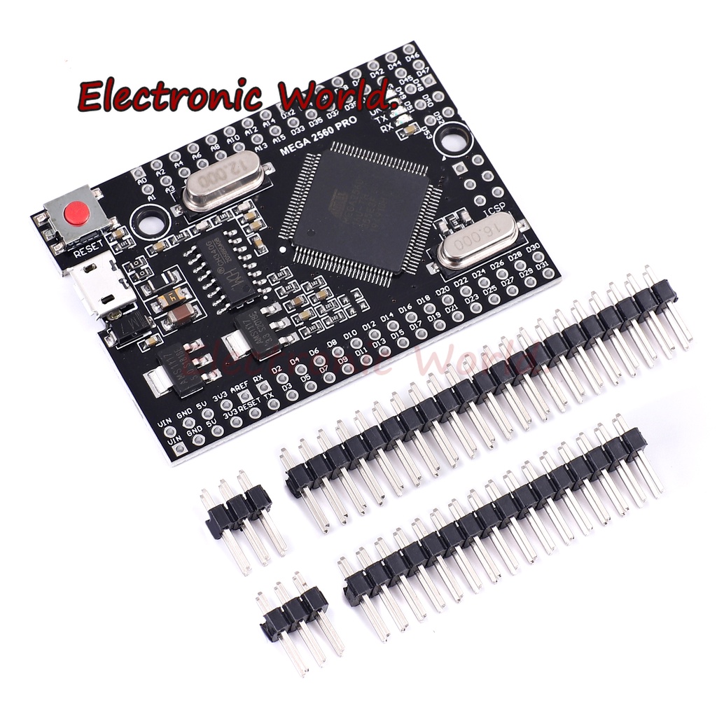 Mega2560 Mega 2560 PRO MINI 5V (Embed) CH340G ATmega2560-16AU with male ...