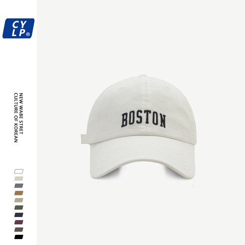 New Fashion Boston Embroidery Dad Hat Men Summer Baseball Cap Wild Spring  Autumn Visor Caps Adjustable Hats For Men And Women