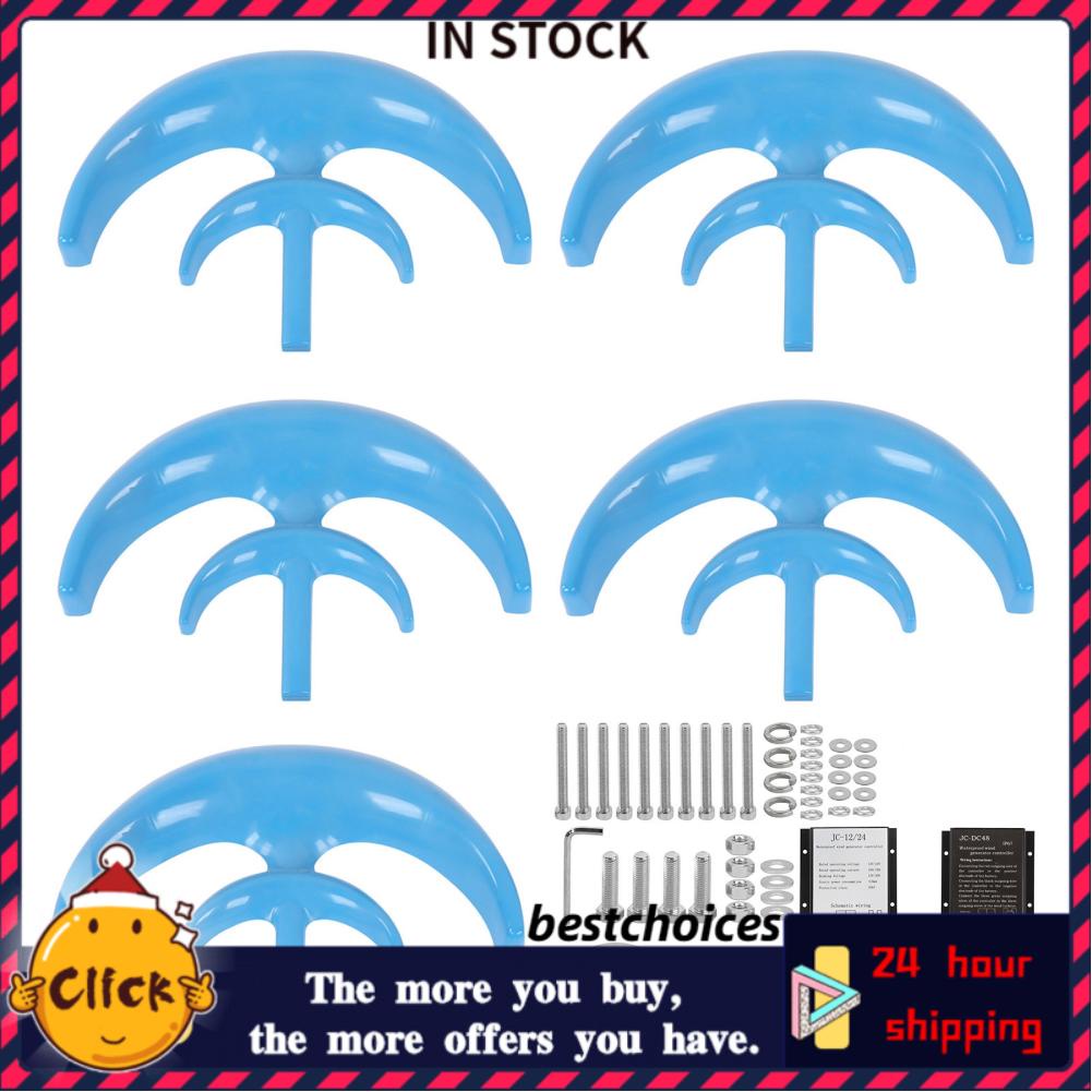 Bestchoices Wind Turbine Kit 12m/s Rated Speed Generator with Fastening