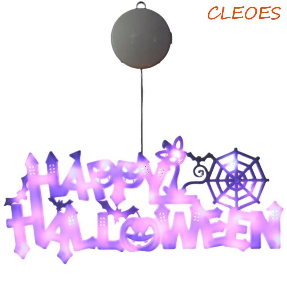 CLEOES Halloween Decorative Lights, Lighting Luminous Halloween Doorplate Lights, Spooky Door