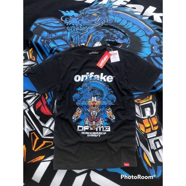 T SHIRT ORIFAKE DRAGON BLUE | Shopee Malaysia