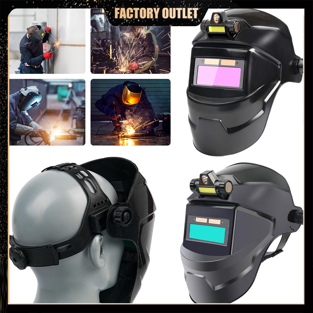 Welding Goggle Auto Dimming Solar Power For Soldering Mask Helmet Eye