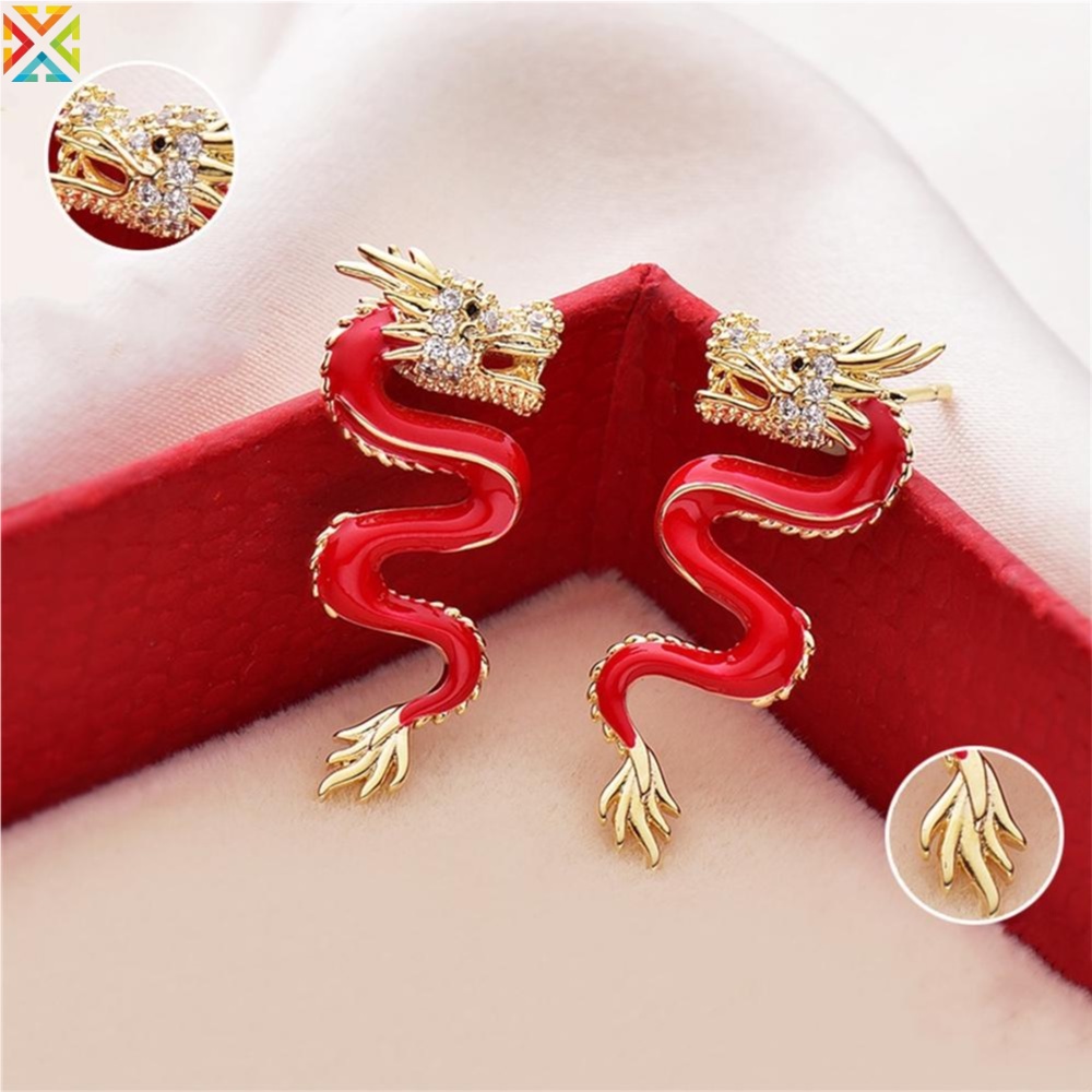 Dragon deals earrings stud