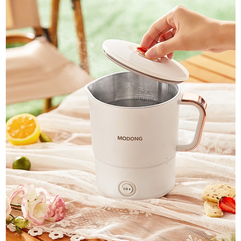 Yzz>800ml Folded Electric Kettle Portable Cooking Pot Multicooker ...