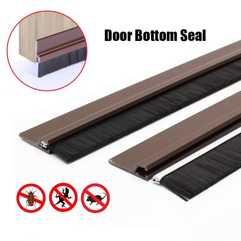 Rubber Aluminium Door Gap Bottom Seal PVC Dust Proof Anti Cockroach ...