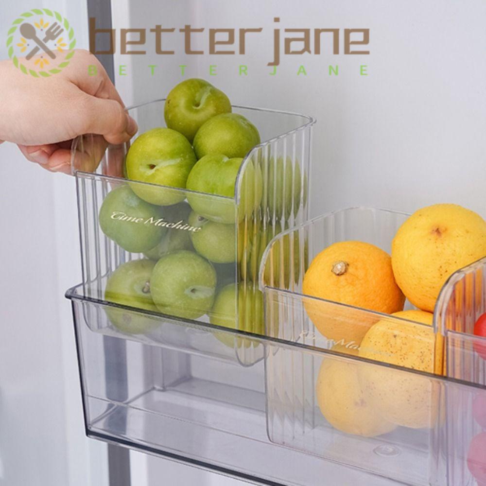 BETTERJANE Refrigerator Drawer, Deepen Large Opening Fridge Organizer Rack, Quality Fridge Side