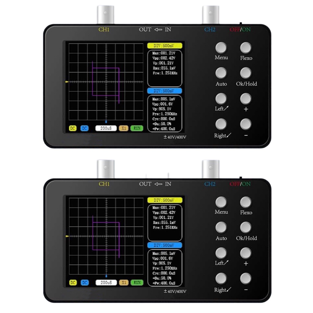SCO2 Portable Dual Channel Oscilloscope 50M Sampling Rate 10M Analog