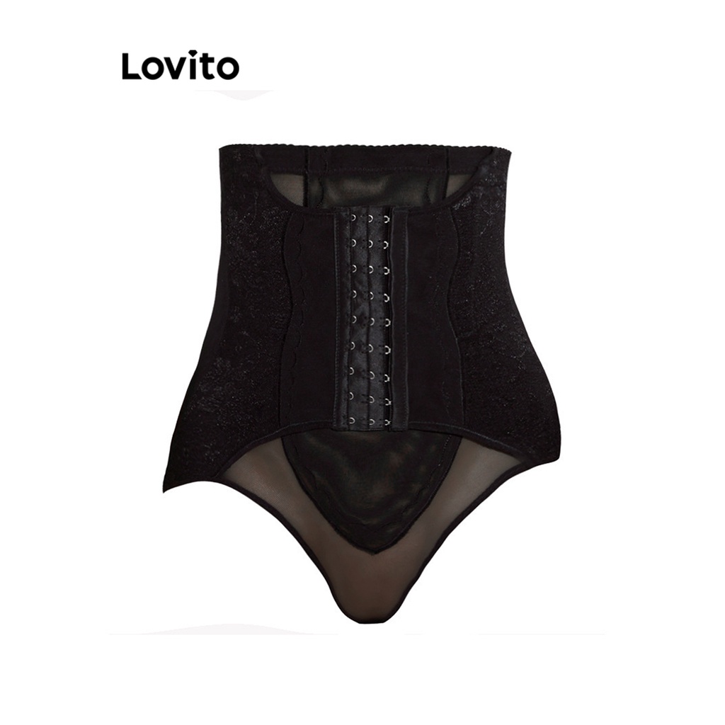 Lovito Casual Plain Corset Shapewear for Women LNE40517 Shopee Malaysia