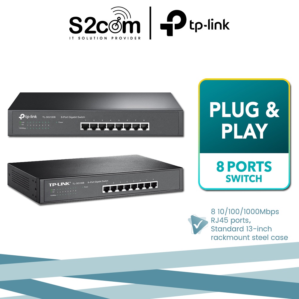 TP-Link 8-Port Gigabit Desktop/Rackmount Switch | Shopee Malaysia