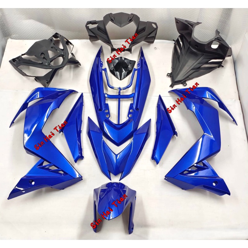 HONDA RS150 V2 Cover Sets Complete Sets [Mseki] Biru Merah WHITE - Main Image