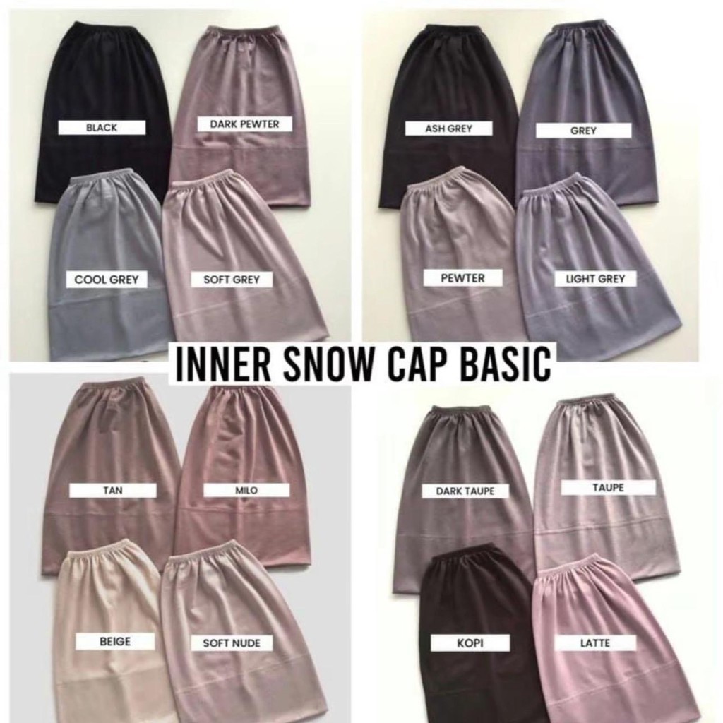 Kain Kapas Inner Snowcap Basic Wanita Basic new Colour Arrive | Shopee ...