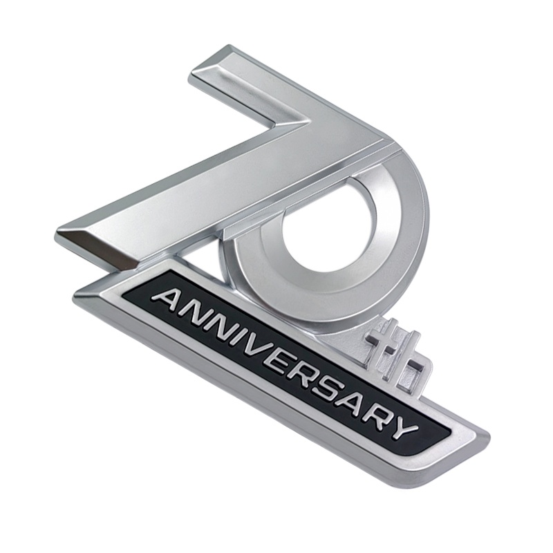 3D ABS 70th Anniversary Logo Car Side Fender Rear Trunk Emblem Badge ...