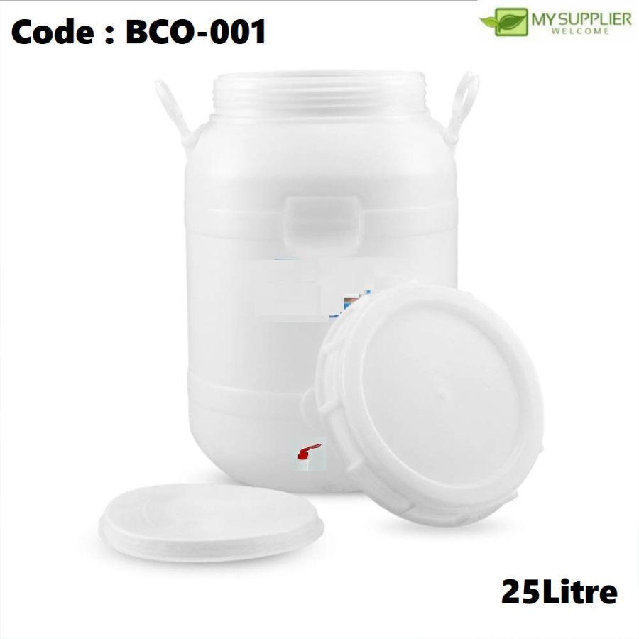 BCO-001 25L Fermentation Barrel Thickened Food Grade Plastic Round ...