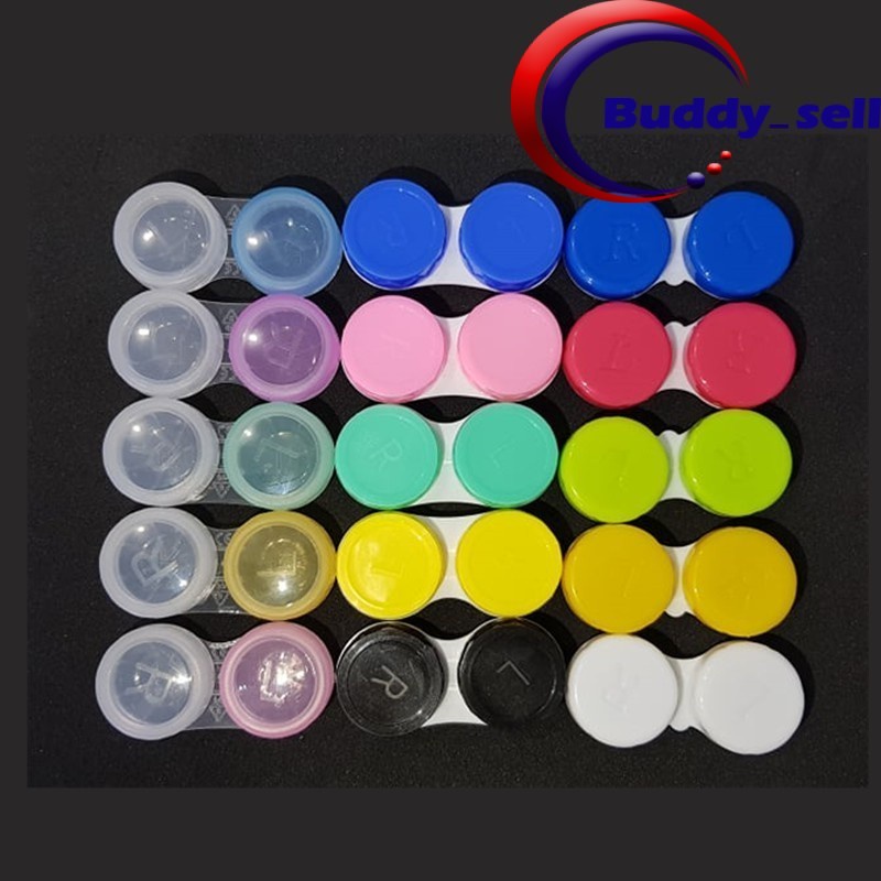 Random Colour Mix Color Contact Lens Case Contact Lenses Casing ...