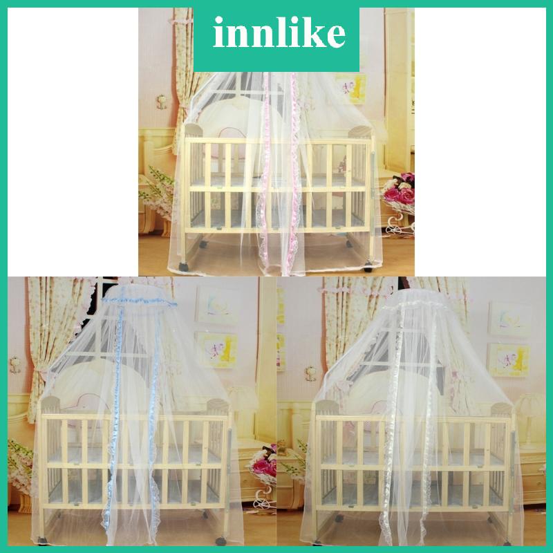 INN Cribs Mosquito Net Canopy Curtains for Bed Baby Infant Toddler Bed