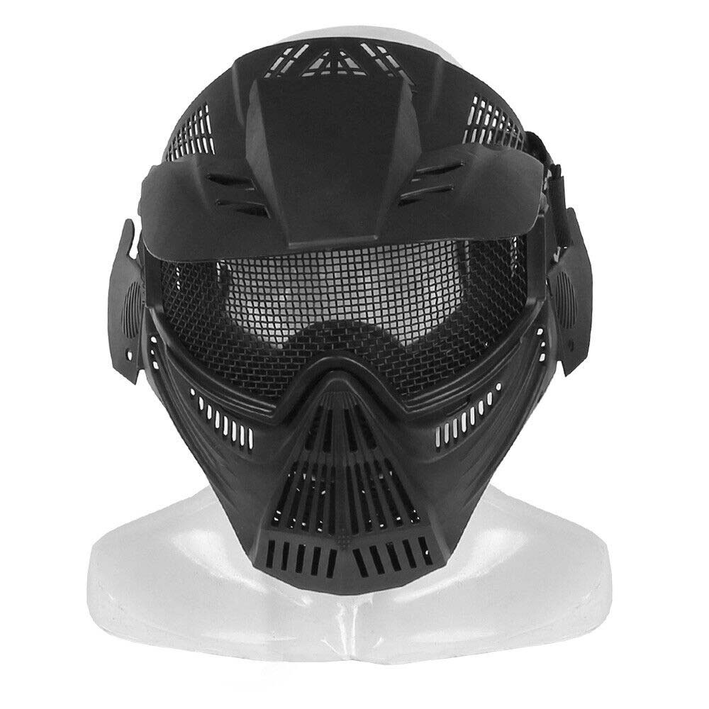 Tactical Safety Full Face Mask Airsoft Paintball Metal Mesh Guard Mask