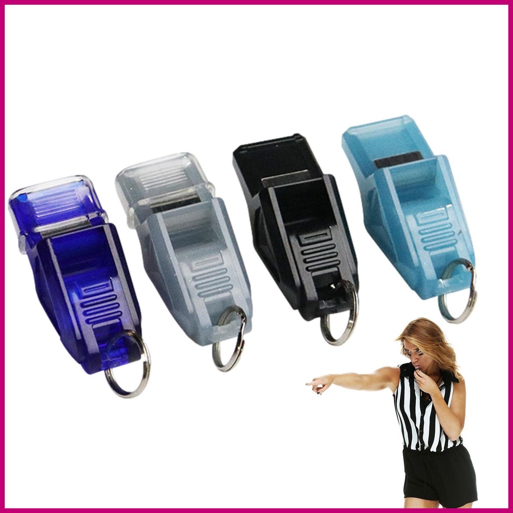 Referee Whistle Loud Crisp Sound Sports Whistles Kit with Lanyard