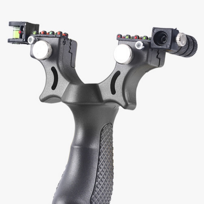 98k Laser Infrared Sighting Resin Flat Leather Slingshot Free Tie Fast