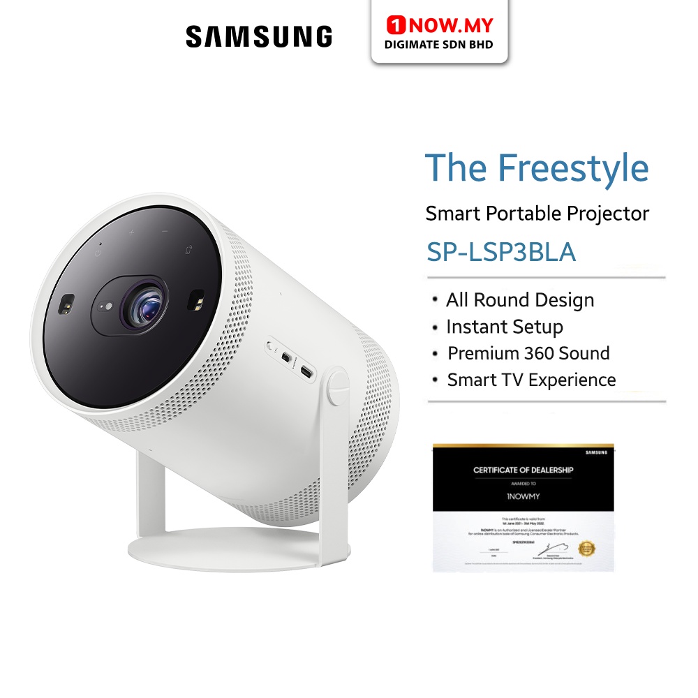 SAMSUNG The Freestyle SP-LSP3BLA | Smart Portable Projector Projektor ...