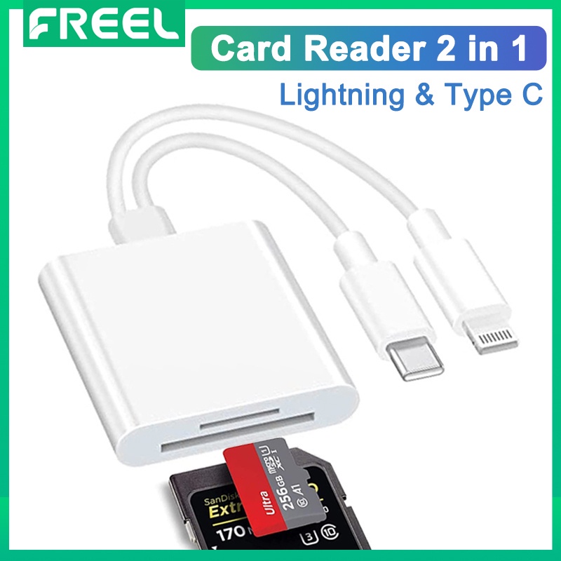 Versatile 2in1 Card Reader Seamlessly Connect SD and Micro SD Cards