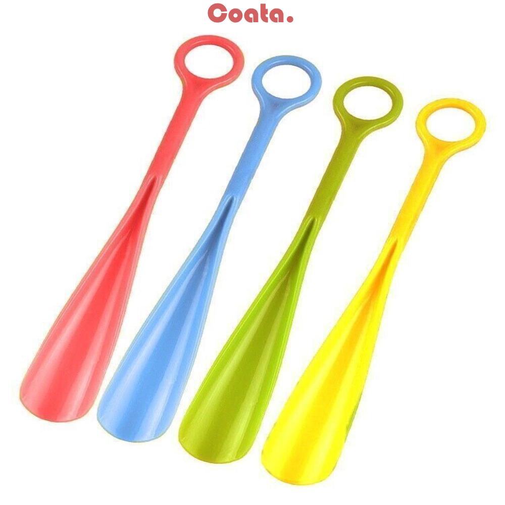 COATA 2pcs Shoehorn Lifter, Extra Long Handle Hanging Shoe Horn