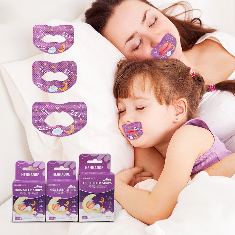 NEENCA 30Pcs Anti-Snoring Stickers Children Adult Night Sleep Lip Nose ...