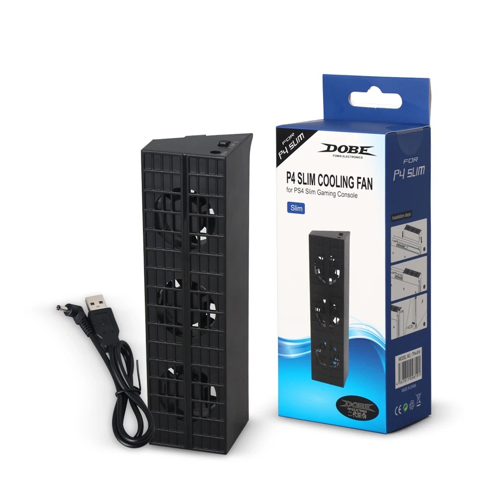 ElecGear Auto Cooling Fan for PS4 Slim, External USB Cooler Automatic ...