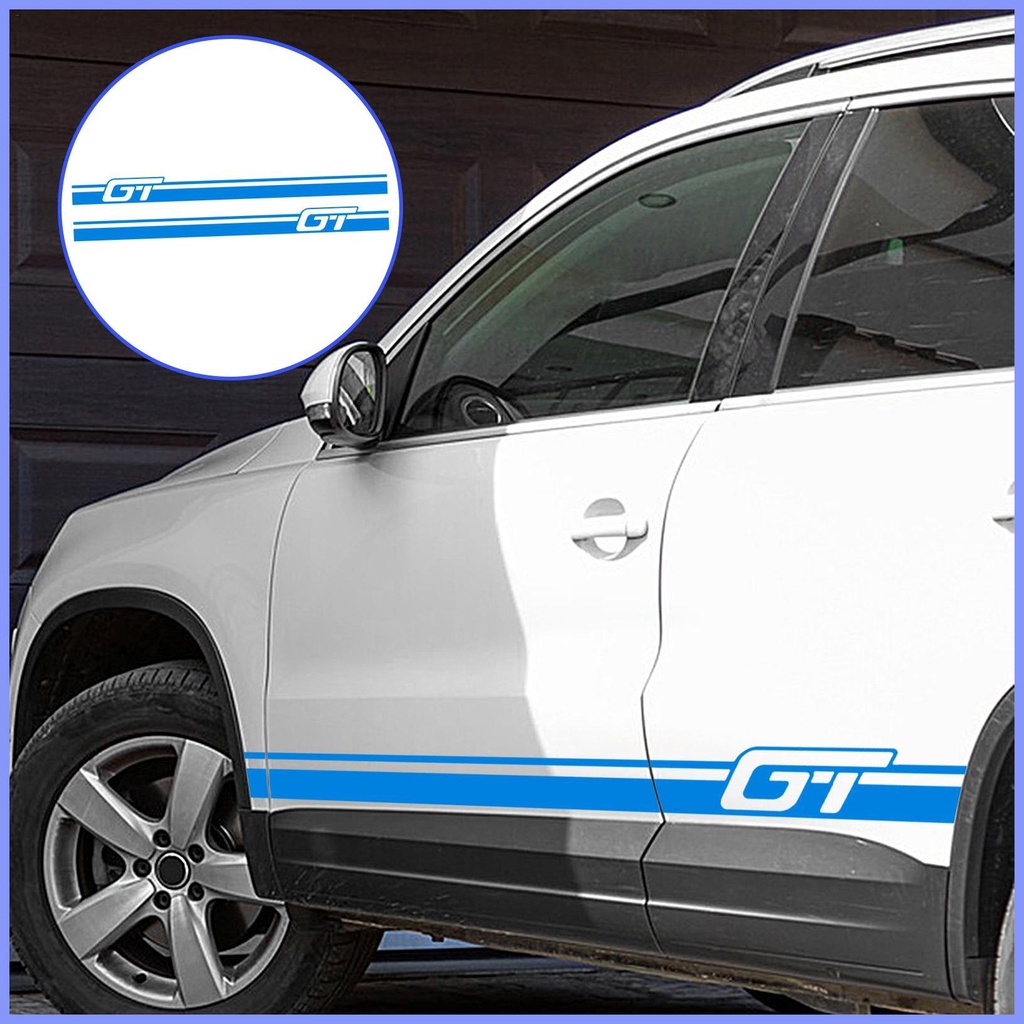 Racing Stripe Decals Racing Stickers Auto Side Skirt Decal Universal