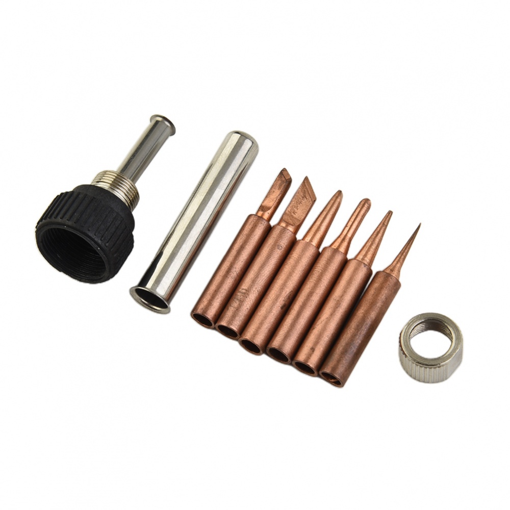 High Quality Copper Soldering Iron Tip Set For Hakko Soldering Station Pcs Shopee Malaysia