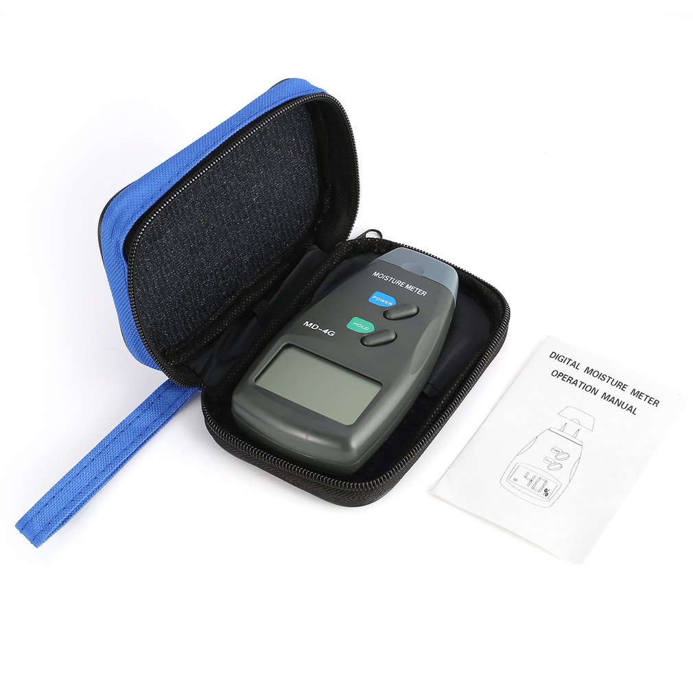 MD4G 4 Pin Digital Wood Moisture Humidity Meter Damp Detector Tester 5