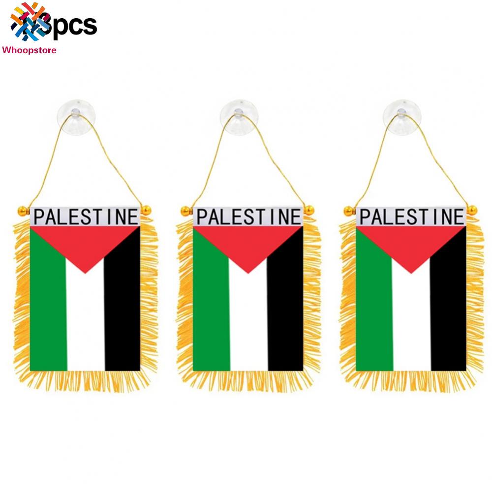 Palestine Car Banner Car Flag For National Pride Palestinian Suction