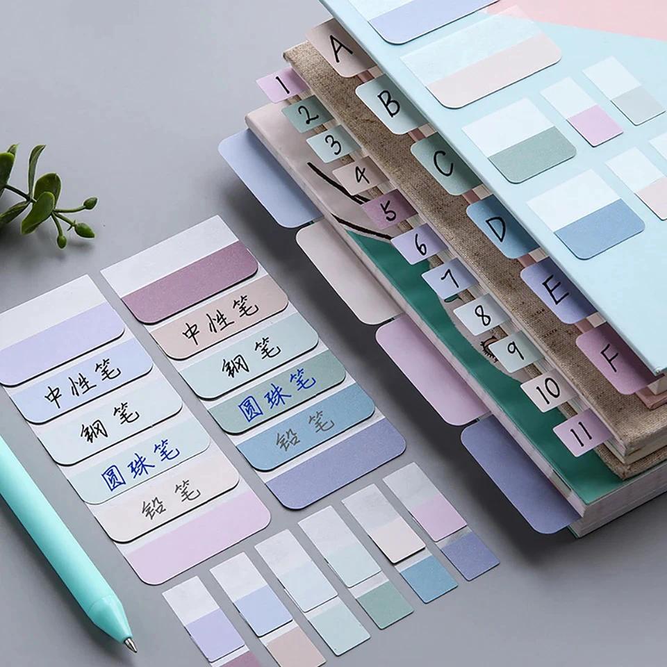 10 Sheets Sticky Index Tabs Writable File Tab Flags Memoranda Notebook