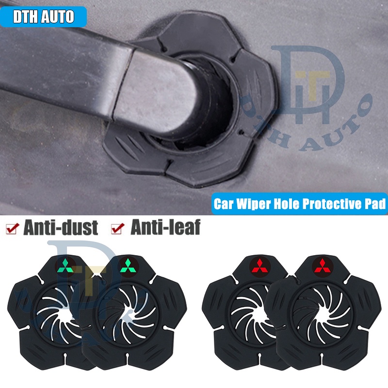 DTH Luminous Mitsubishi Car Wiper Hole Protective Cover Silicone Windshield Wipers Bottom Pads