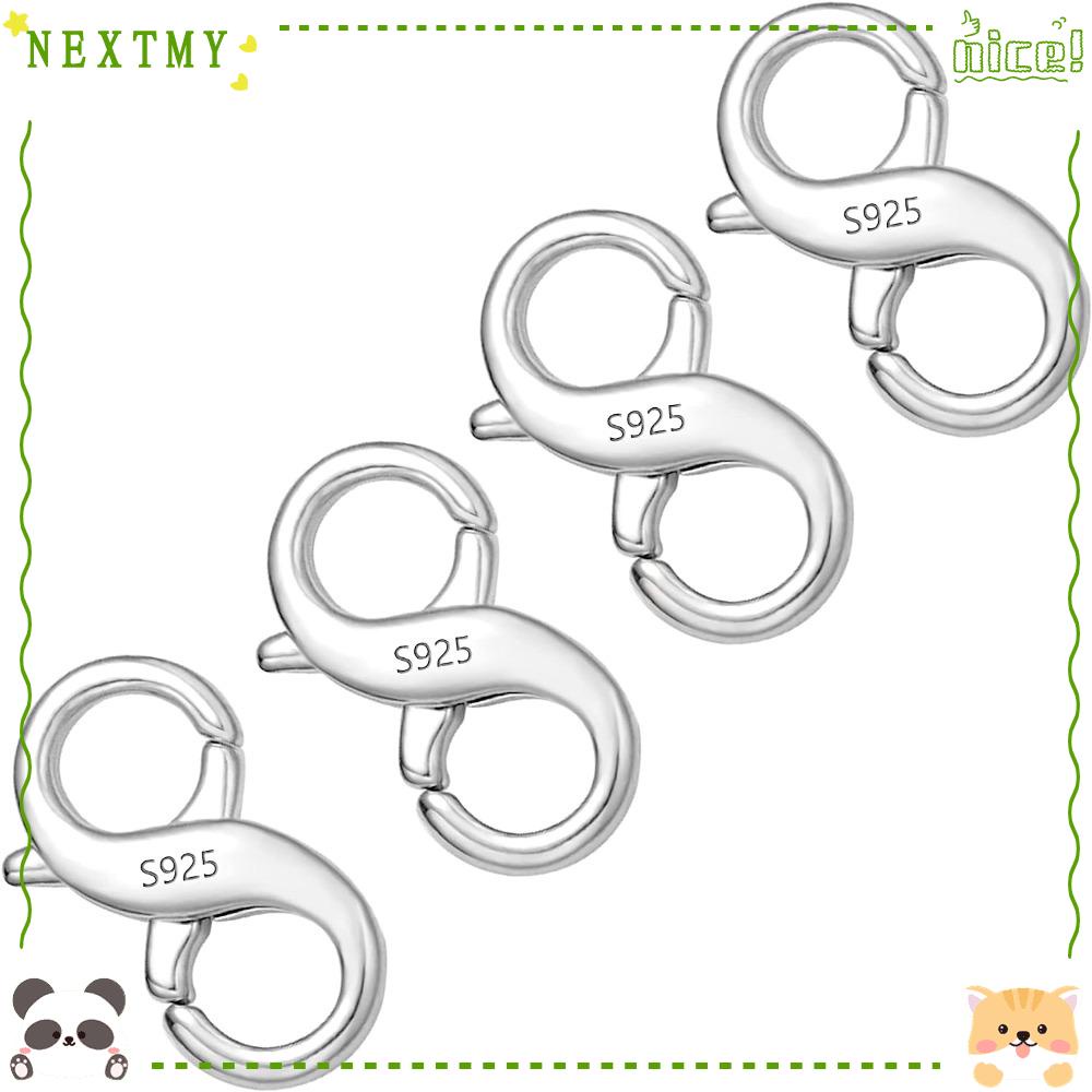 NEXTMY Lobster Clasp, Silver Clasp Lock Double Opening, Bracelet