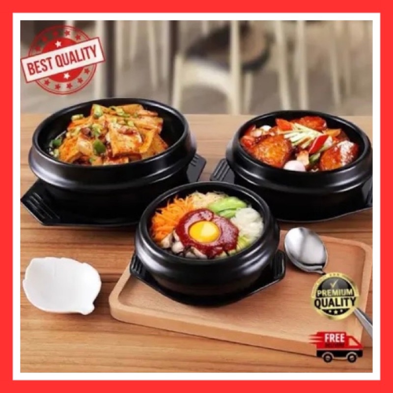 🔥READY STOCK🔥 Korean Soup Pot Korean Ddukbaegi Earthenware Clay Pot