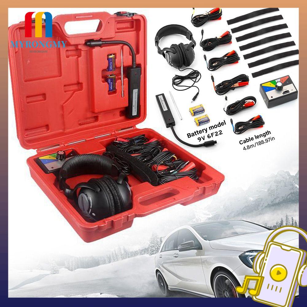 MYRONGMY Electronic Stethoscope Kit Vehicle Hand Tools Car Stethoscope