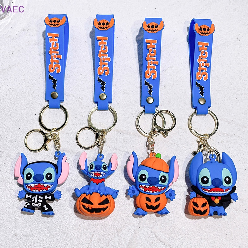 VAEC Halloween Keychain Anime Characters Cute Blue Pink Stitching