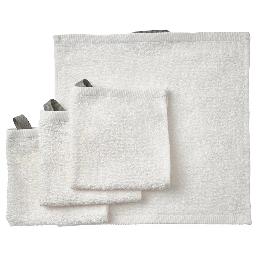MINIKEA 4pcs set 30x30cm Wash Cloth Small Hand Towel Kitchen Washcloth Face Cloth Tuala Tangan Shopee Malaysia