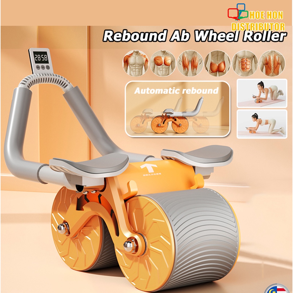 Sport Rebound Roller Abdominal Wheel Waistline Workout Fitness Yoga Gym ...