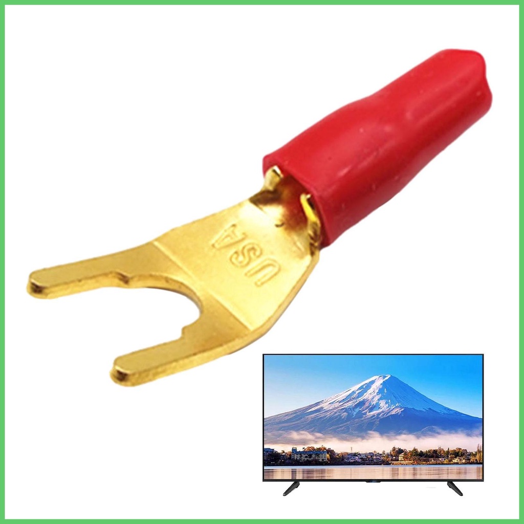 Speaker Banana Plugs YShaped Type Gold Plated Speaker Plugs for