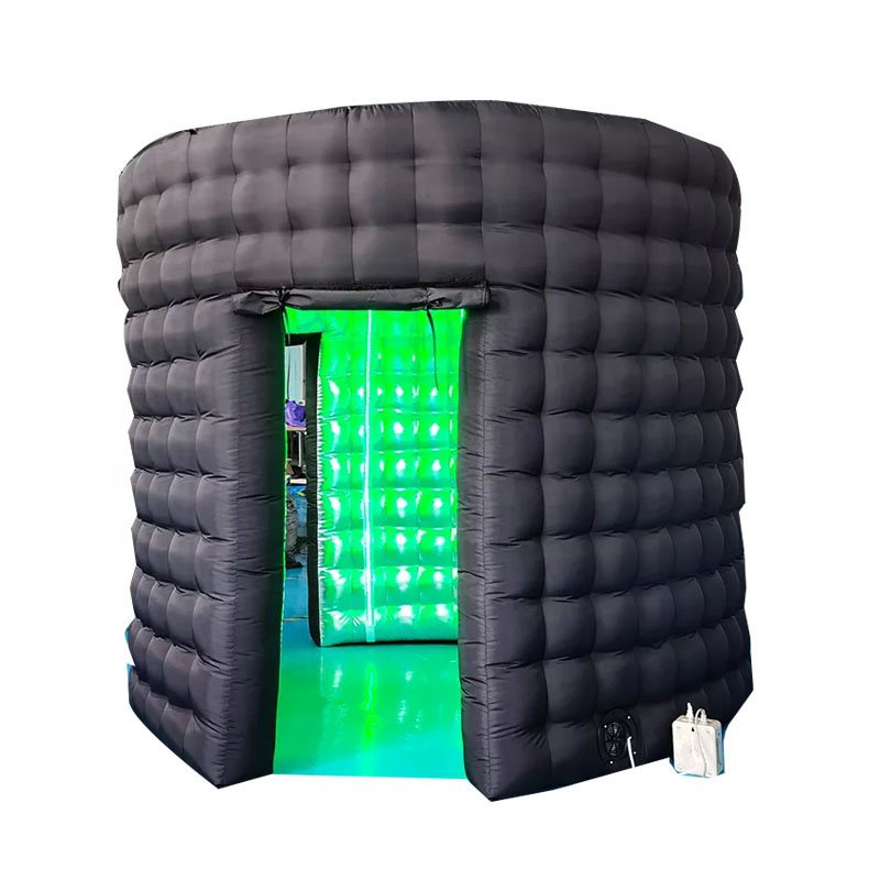 3 Doors Inflatable Led photo booth tent 10x10 Customized pop up