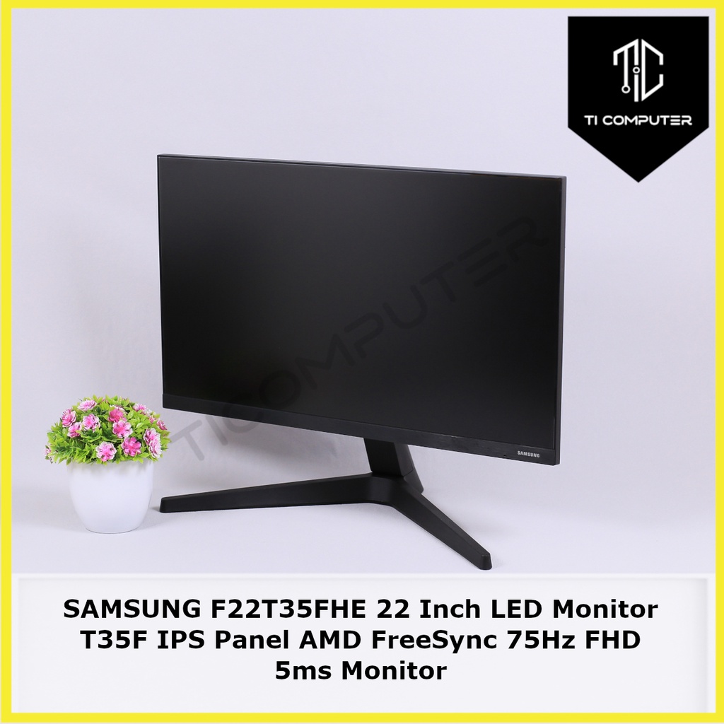 SAMSUNG F22T35FHE 22 Inch LED Monitor T35F IPS Panel AMD FreeSync 75Hz ...