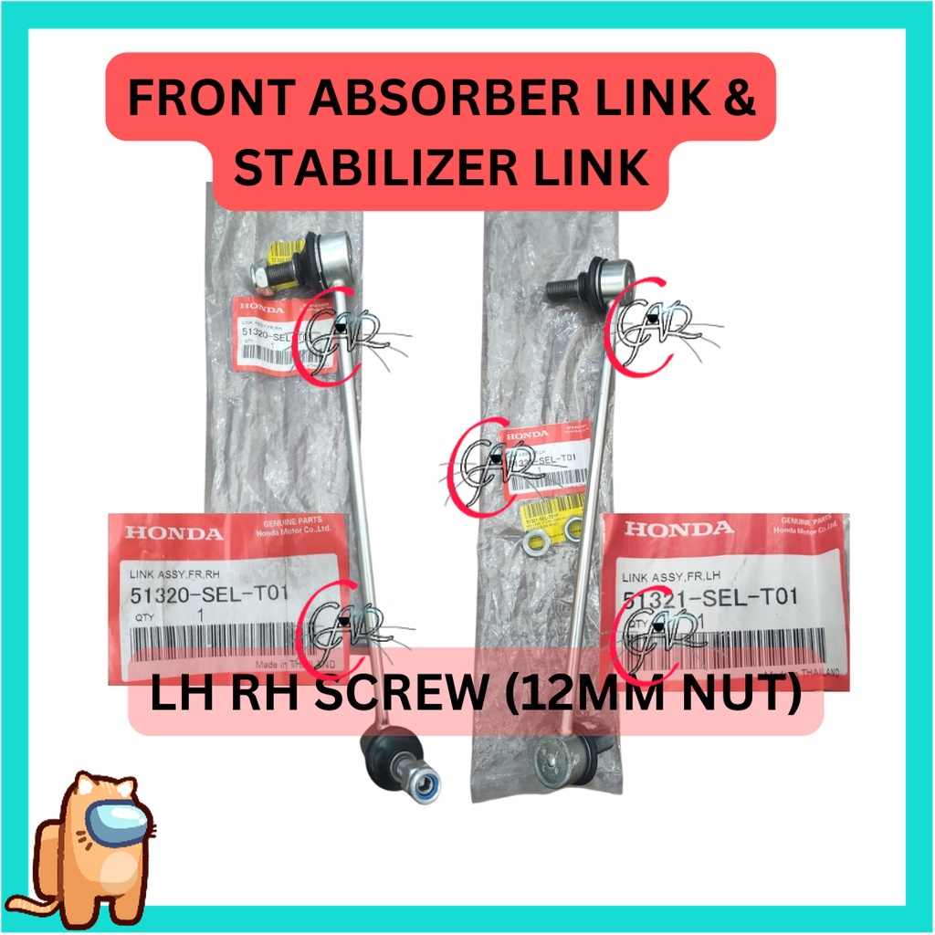 FRONT STABILIZER LINK 12MM HONDA CITY SEL IDSI JAZZ SAA 20032007
