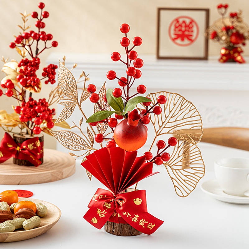 New Year Artificial Red Berries Apple Desktop Ornament Spring Festival   Sg 11134201 7rbmn Lngmc0d21zt6d9