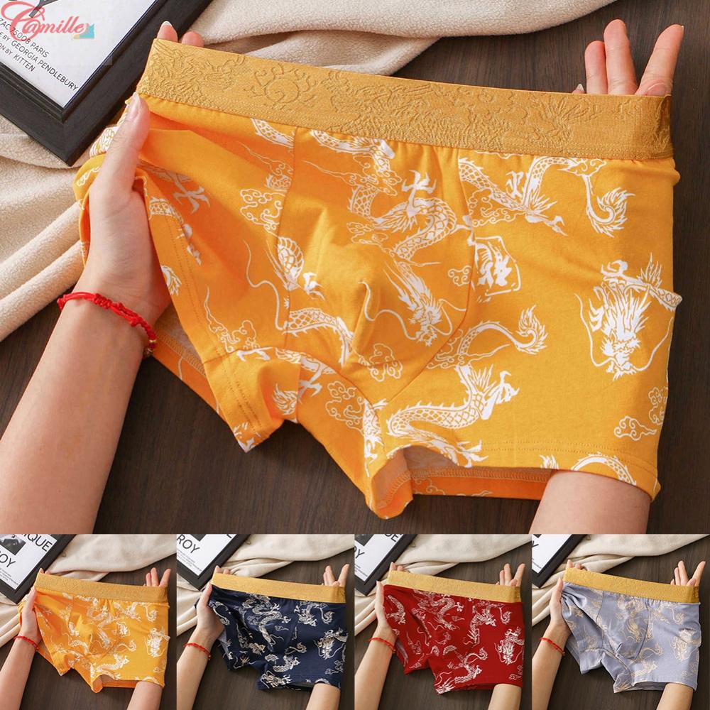 mens-cotton-boxer-printed-middle-waist-panties-lingerie-shopee-malaysia
