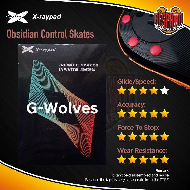 Xraypad Obsidian Control Mouse Skate - G-Wolves HTX 4K / HTX ACE ...